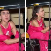 Sara Ali Khan enjoys a Mumbai auto-rickshaw ride after musical event of Zara Hatke Zara Bachke, watch