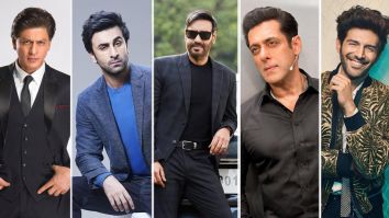 Top 10 Bollywood actors at the box office post-pandemic: Shah Rukh Khan, Ranbir Kapoor, Ajay Devgn, Salman Khan, and Kartik Aaryan occupy the Top 5 spots