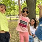 Kareena Kapoor Khan and kids Jeh, Taimur Ali Khan spend a fun summer day at a park with cousin Inaaya in London