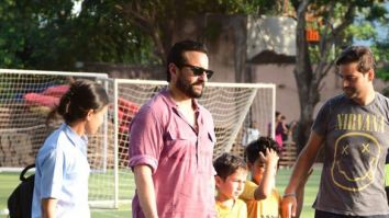 Photos: Saif Ali Khan, Taimur Ali Khan and Laksshya Kapoor snapped at football ground in Juhu