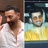 Sunny Deol flaunts his mehendi at the pre-wedding ceremony of his son Karan Deol