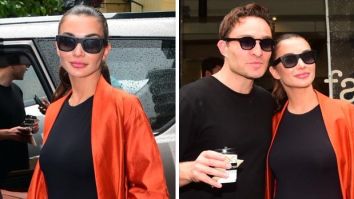 Amy Jackson in burnt orange co-ord set, Ed Westwick in all black cool look, slay their coffee date in Mumbai