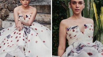 Aditi Rao Hydari looks straight out of a fairy-tale in a strapless floral gown