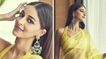 Ananya Panday in yellow saree by Manish Malhotra screams ethnic elegance