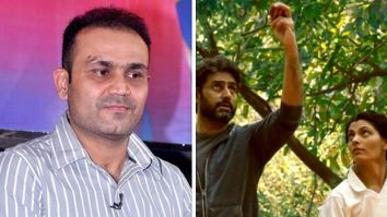 Former cricketer Virender Sehwag reviews sports drama Ghoomer starring Abhishek Bachchan, Saiyami Kher; Amitabh Bachchan reacts