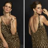 Kalki Koechlin exudes old-world charm in a stunning Sabyasachi old and brown sequined long dress