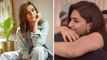 Kriti Sanon has an adorable moment with her Mimi director Laxman Utekar and producer Dinesh Vijan during her National Award celebration; watch