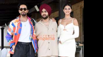 Photos: Ayushmann Khurrana, Ananya Panday and Manjot Singh snapped promoting Dream Girl 2