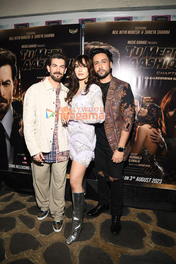 Photos: Neil Nitin Mukesh, Shreya Sharma, Adhyayan Suman and others snapped at the launch of the music video ‘Tu Meri Aashiqui Chapter 1’ Photos: Neil Nitin Mukesh, Shreya Sharma, Adhyayan Suman and others snapped at the launch of the music video ‘Tu Meri Aashiqui Chapter 1’