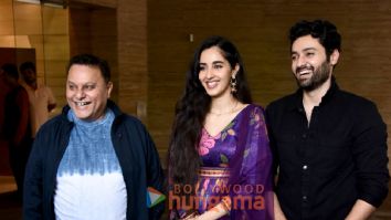 Photos: Utkarsh Sharma, Anil Sharma and Simratt Kaur Randhawa attend Gadar 2 success press conference in Delhi