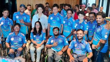 Saiyami Kher and BCCI host a special screening of Ghoomer for the disabled paraplegic cricketers of the DCCI – An arm of BCCI