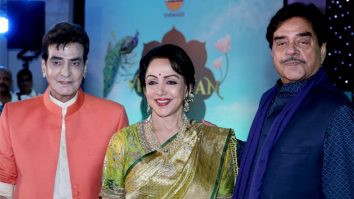 Hema Malini, Shatrughan Sinha, Jeetendra, Jackie Shroff along with Union Minister Anurag Singh Thakur attend the book launch of ‘Chal Mann Vrindavan’