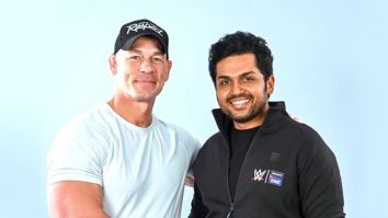 Karthi meets WWE legend John Cena in Hyderabad; says, “Hustle Loyalty Respect –  felt all of that”