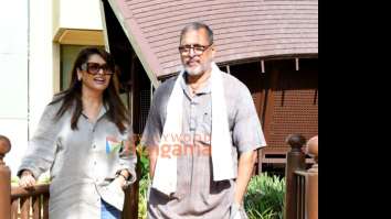 Photos: Nana Patekar and Pallavi Joshi promote their film The Vaccine War at JW Marriot in Mumbai