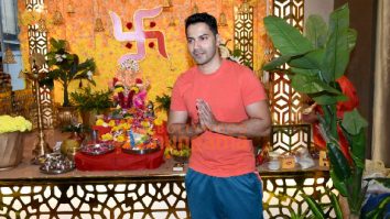 Photos: Varun Dhawan snapped at T-Series office for Ganpati Darshan