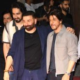 Shah Rukh Khan and Sunny Deol walking and hugging each other at Gadar 2 success bash is proof enough that all is well between the Darr actors