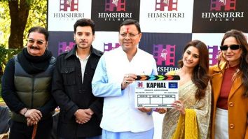 Uttarakhand Chief Minister Pushkar Singh Dhami visits sets of Arushi Nishank’s web series Kaphal