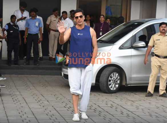 Photos: Akshay Kumar and Varun Dhawan snapped at Kalina airport Photos: Akshay Kumar and Varun Dhawan snapped at Kalina airport