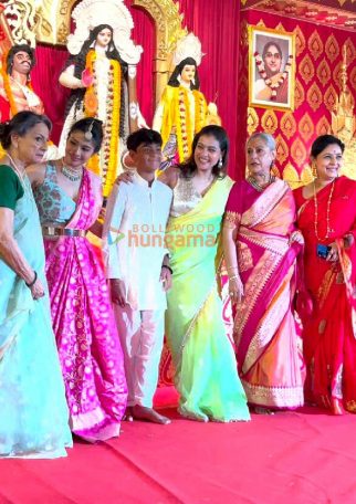 Photos: Kajol, Jaya Bachchan, Rani Mukerji, Tanishaa Mukerji and others at Durga Puja celebrations