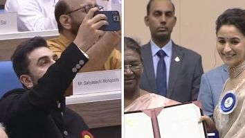 Ranbir Kapoor captures heartwarming moment as Alia Bhatt receives National Award for Gangubai Kathiawadi; watch