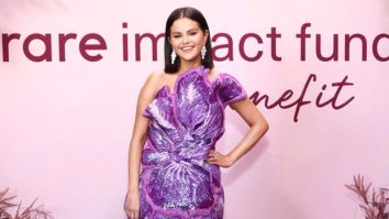 Selena Gomez shines at the Rare Impact Fund Gala in a custom purple dress by Rahul Mishra, a stunning creation inspired by the elegance of iris flowers