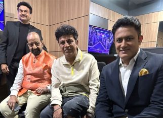 Shiva Rajkumar joins Star Sports to cheer for Team India at the Ind Vs Pak World Cup Match; promotes his upcoming movie Ghost Shiva Rajkumar joins Star Sports to cheer for Team India at the Ind Vs Pak World Cup Match; promotes his upcoming movie Ghost