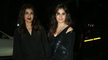 Mother Daughter duo, Raveena Tandon & Rasha Thadani twin in black at Kartik Aaryan’s birthday