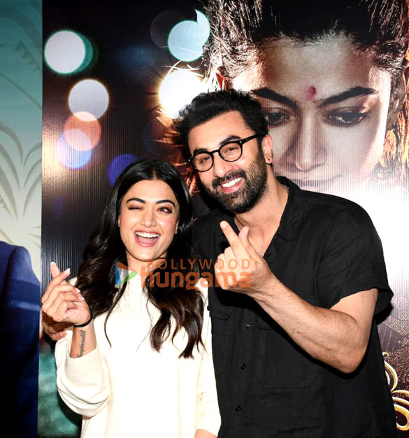 Photos: Ranbir Kapoor, Rashmika Mandanna, Sandeep Reddy Vanga and Bhushan Kumar snapped at Animal trailer preview Photos: Ranbir Kapoor, Rashmika Mandanna, Sandeep Reddy Vanga and Bhushan Kumar snapped at Animal trailer preview