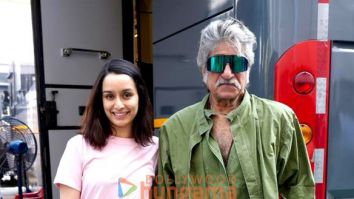 Photos: Shraddha Kapoor and Shakti Kapoor snapped at a shoot