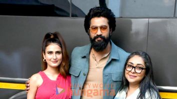 Photos: Vicky Kaushal, Fatima Sana Sheikh and Meghna Gulzar snapped promoting Sam Bahadur at Mehboob Studio