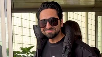 Ayushmann Khurrana gets clicked at the airport with wife Tahira Kashyap & kids