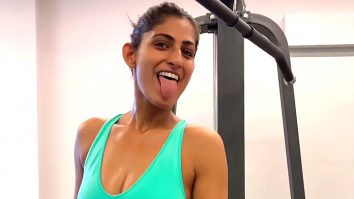 It’s gym time for Kubbra Sait as she sweats off some calories