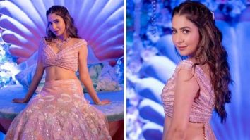 Malvika Raaj stuns in a baby pink lehenga, designed by her sister Sonaakshi Raaj, as she shares glimpses of her underwater-themed mehendi celebration