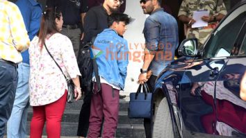 Photos: Ajay Devgn and Yug Devgn snapped at Kalina airport