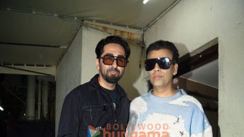 Photos: Ayushmann Khurrana, Karan Johar and Anup Soni snapped at Juhu PVR