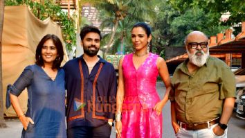 Photos: Jitendra Kumar, Shriya Pilgaonkar, Saurabh Shukla and Madhu Bhojwani snapped promoting Dry Day