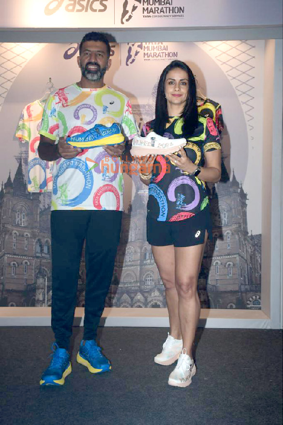 Photos: Rohan Bopanna and Gul Panag at ASICS new marathon collection launch in Bandra