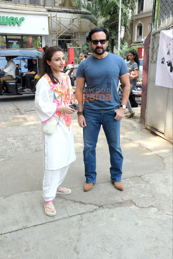 Photos: Saif Ali Khan, Soha Ali Khan, Sharmila Tagore and others attend the Adoptathon event in Bandra