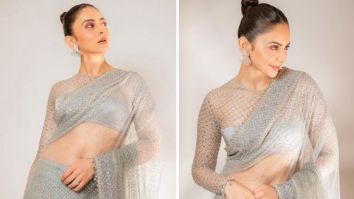 Rakul Preet Singh shines brighter than the stars in silver embellished Tarun Tahiliani saree