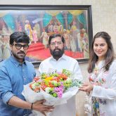 Ram Charan and Upasana meet Maharashtra CM Eknath Shinde; see pics