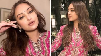 Sonakshi Sinha radiates elegance in a stunning pink gharara set by Anamika Khanna at the Kolkata Film Festival