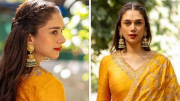 Aditi Rao Hydari shines brighter than the sun in a gorgeous yellow sharara set worth Rs.95,000