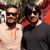 Ravi Teja gives the mahurat clap for Ajay Devgn’s Raid 2; see pics