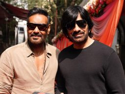 Ravi Teja gives the mahurat clap for Ajay Devgn’s Raid 2; see pics