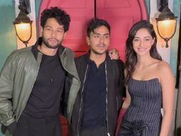 Ananya Panday, Siddhant Chaturvedi & Adarsh Gourav pose for paps
