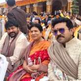 Chiranjeevi and Ram Charan witness Ram Mandir inauguration; latter calls it “Once in a lifetime” experience 