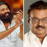 Dhanush pays tribute to Captain Vijayakanth at the Captain Miller audio launch event