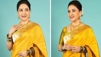 Madhuri Dixit turns into a Marathi Mulgi, spreading Makar Sankranti cheer in yellow saree