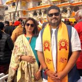 Adipurush director Om Raut attends Ram Mandir Pran Pratishtha ceremony with wife; see pic
