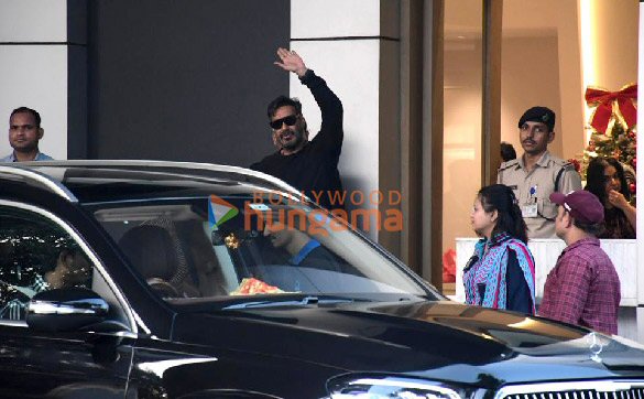Photos: Ajay Devgn snapped with family at Kalina Airport Photos: Ajay Devgn snapped with family at Kalina Airport